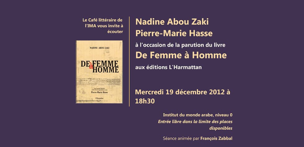 De femme à homme — Institut du monde arabe, Paris